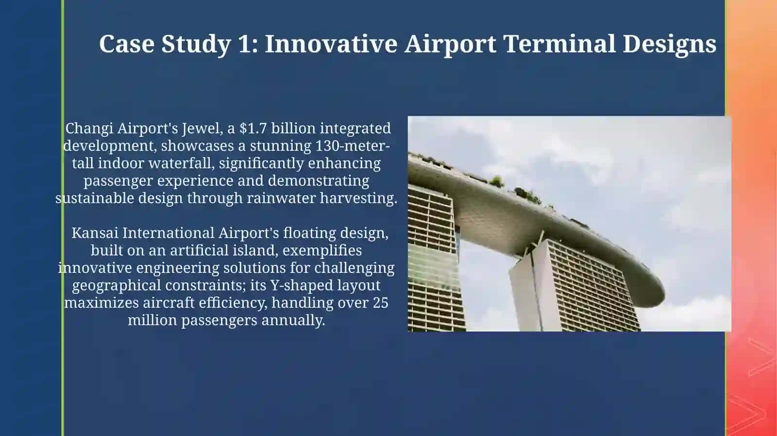 Developments in architecture: Airports around the world. Green skyscrapers.Hotels 3
