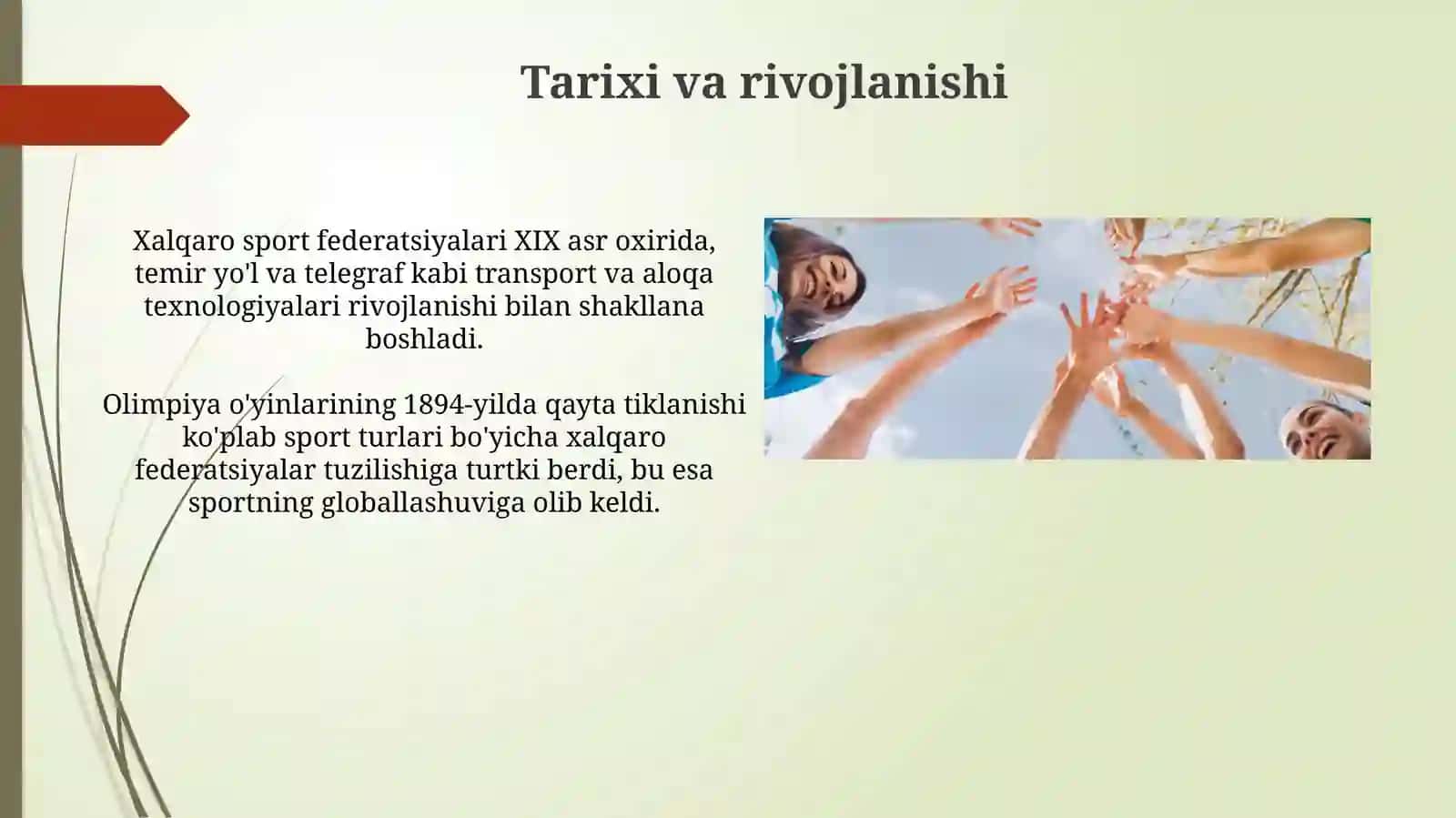 Xalqaro sport federatsiyalari vaularning faolyati 3