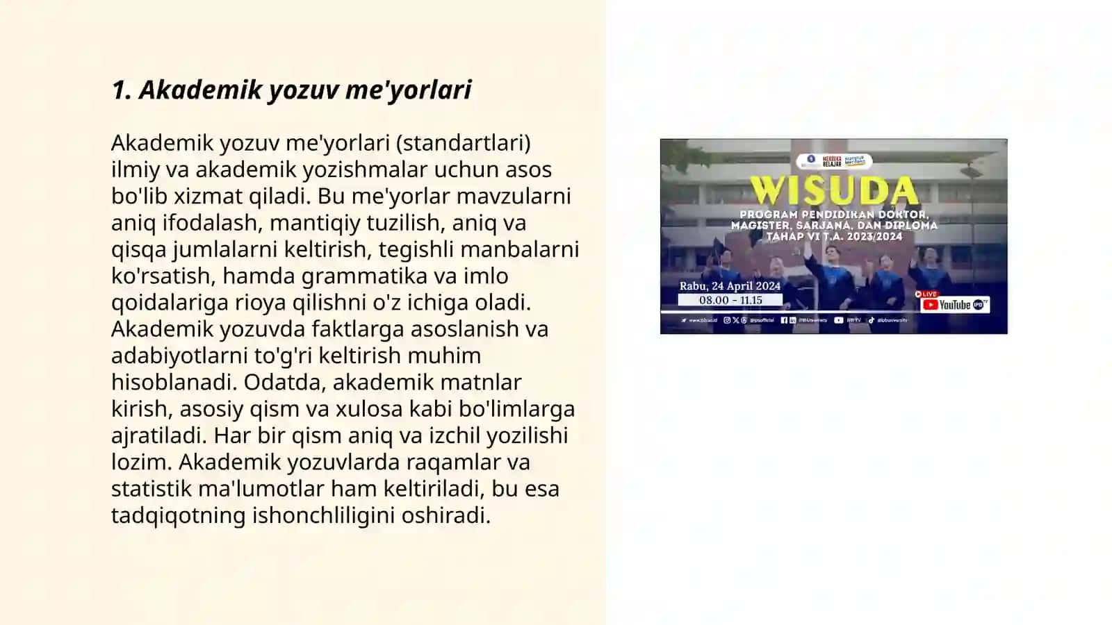 Akademik yozuv me'yorlari 3