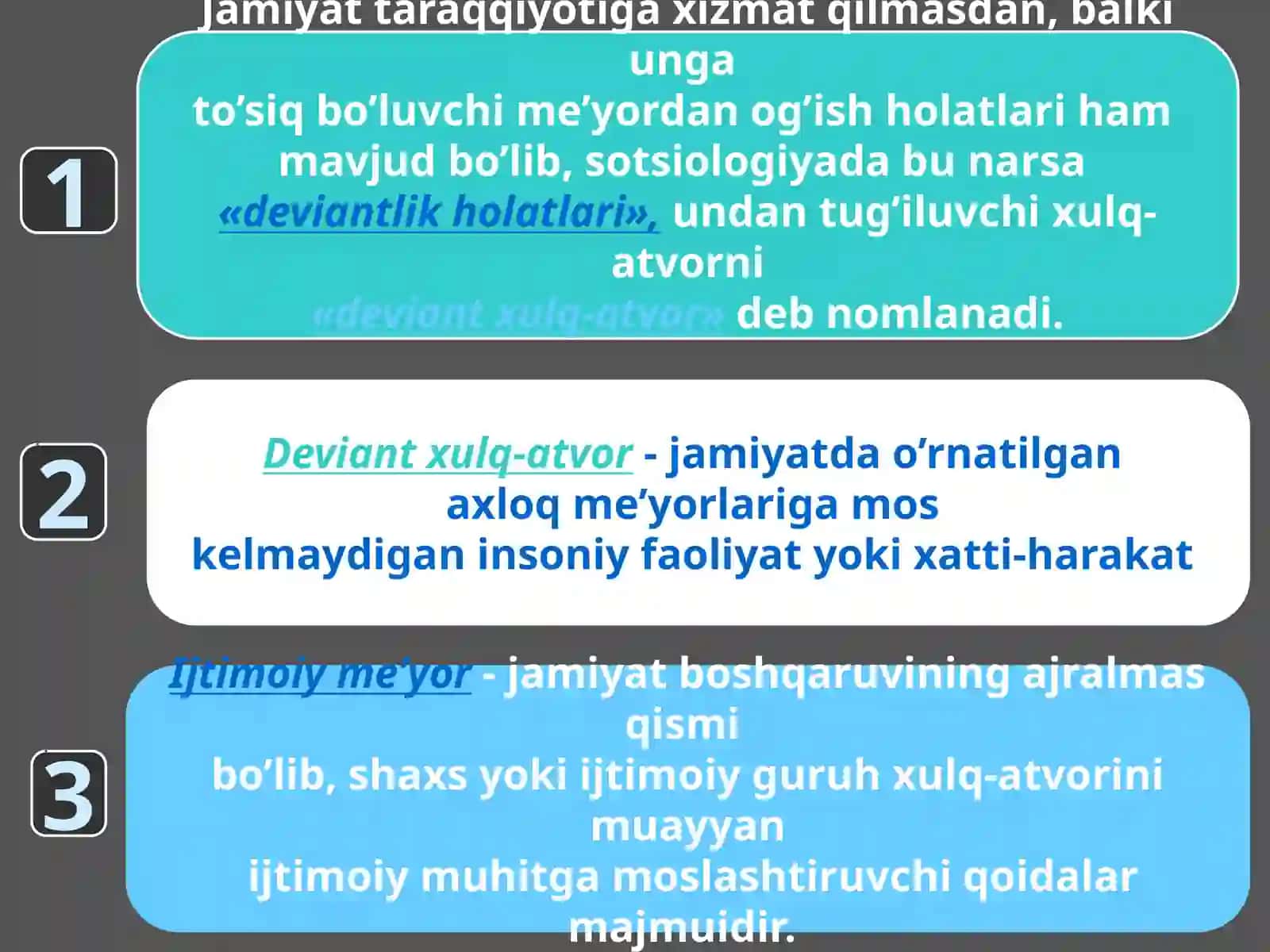 Turmush tarzi va ijtimoiy meyor 3