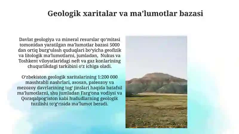 Òzbekistonning geologik tuzilishi 3