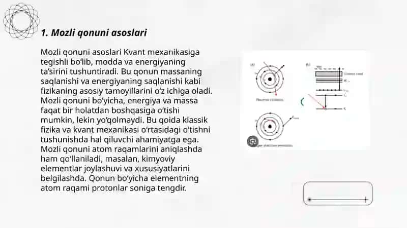 Mozli qonuni asoslari 3