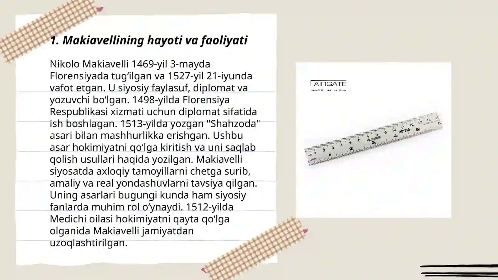 Makiavillining hukmdori asari buyicha 3