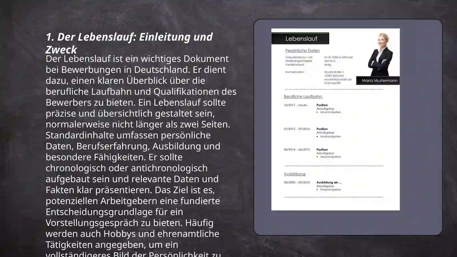 Lebenslauf 3