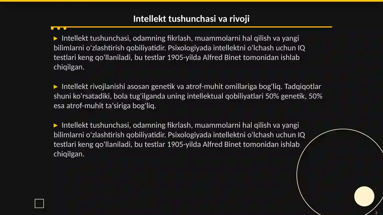 Intellekt va kreatevlik 3