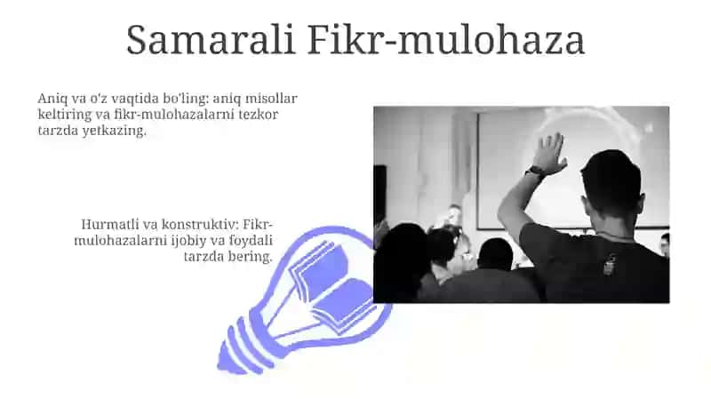 Asosiy kommunikativ malakalar 3