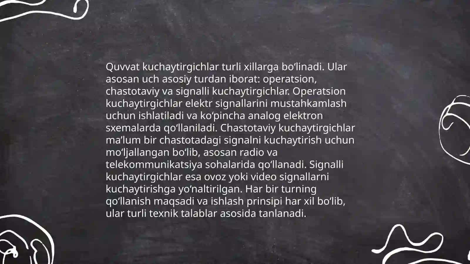 Quvvat kuchaytirgichlari 3