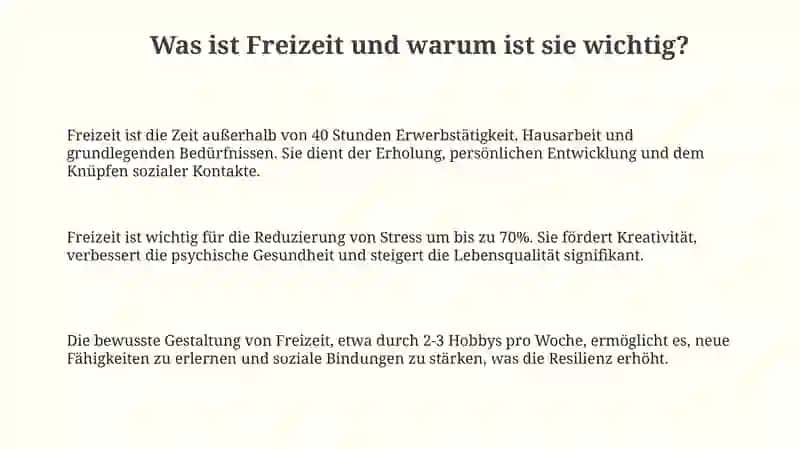 Freizeit – Meine Freizeitaktivitäten 3