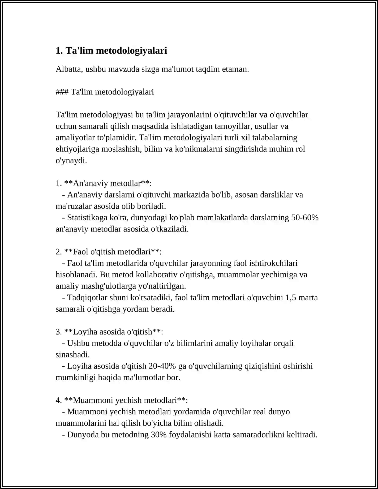 Ta'lim metodologiyalari 3