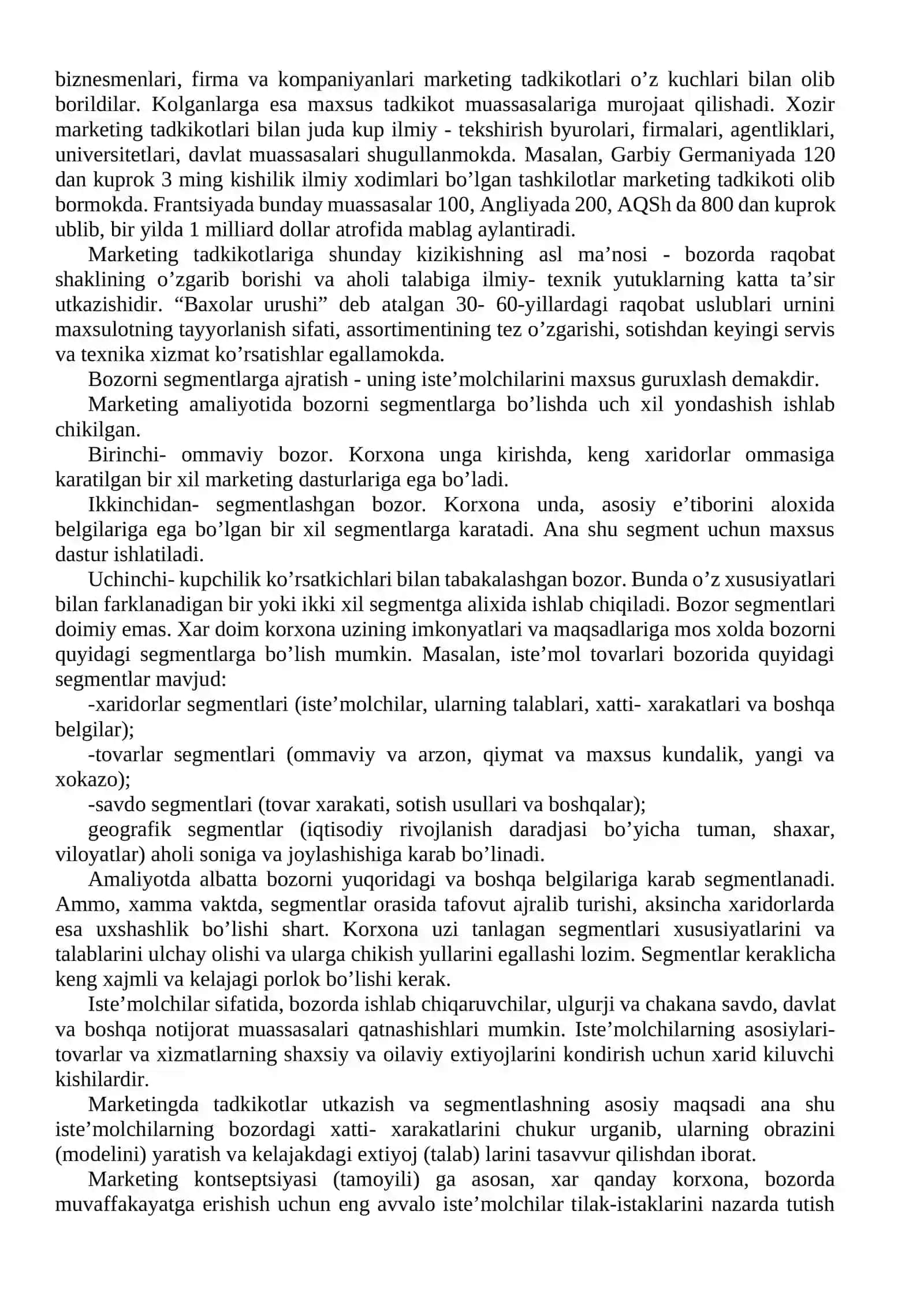 Marketing - tadbirkorlik tizimida 3