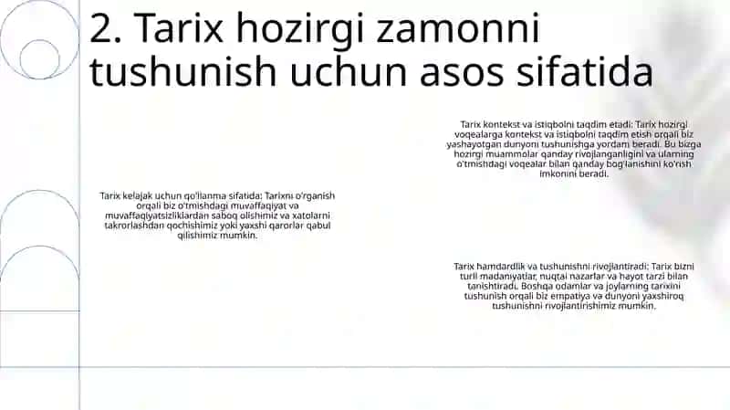 Jamiyat Taraqqiyotida Tarixning Ahamiyati 3