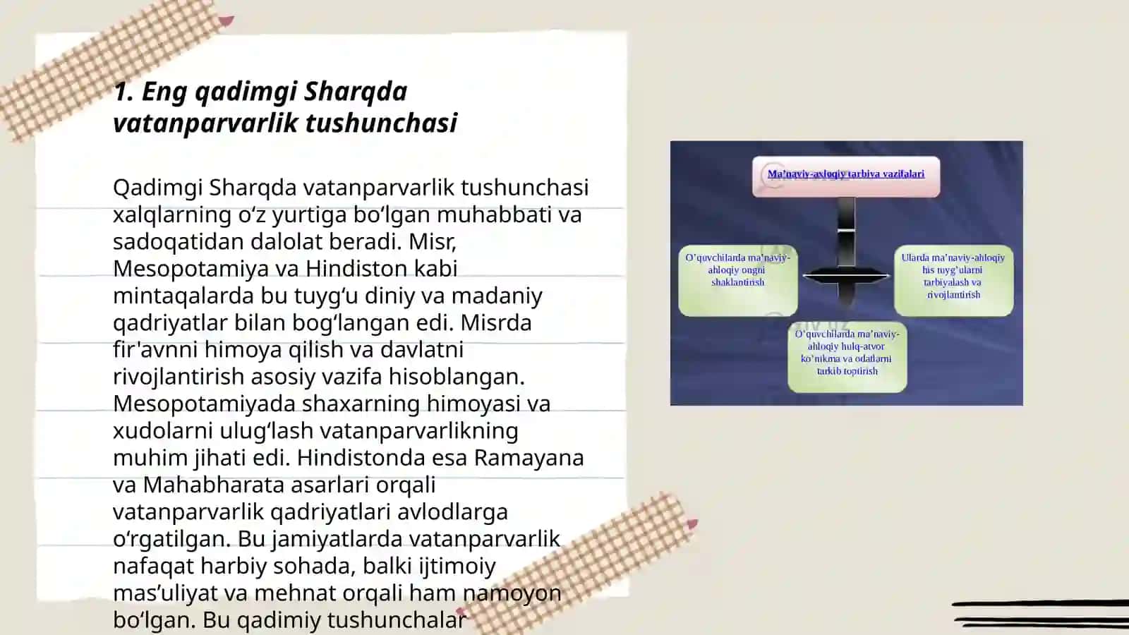 Eng qadimgi Sharq adabiyotida vatanparvarlik g'oyalari 3