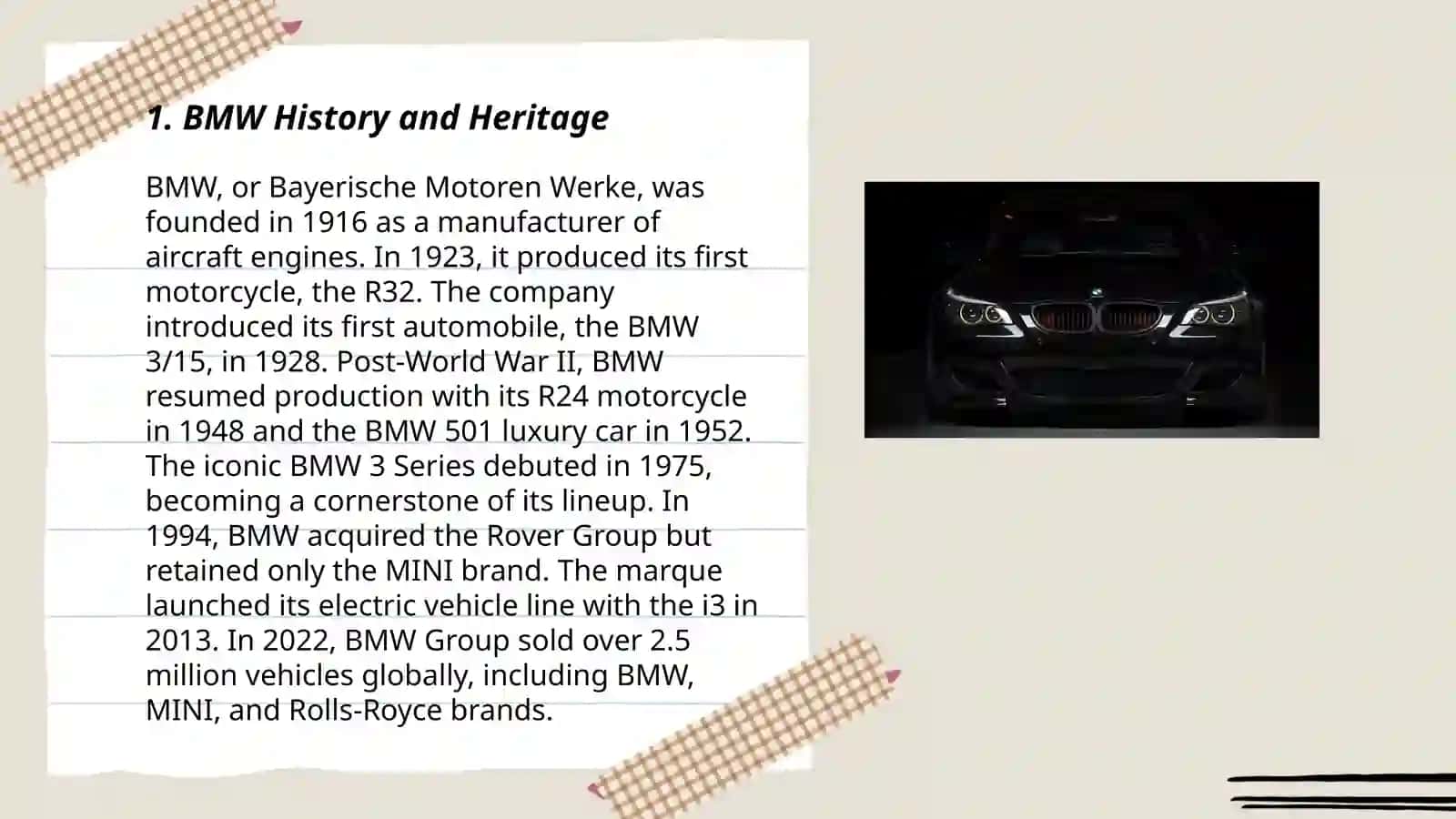 BMW History and Heritage 3