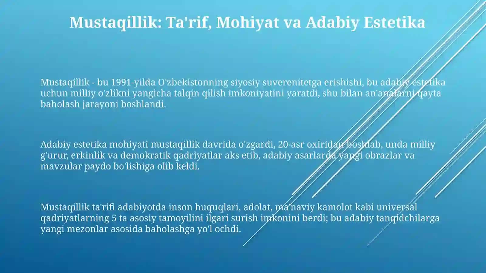 Istiqlolvabugungiadabiy-estetikqarashlar 3