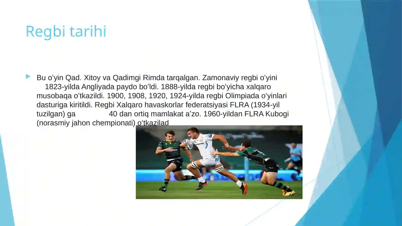 Regbi sport turi haqida 3