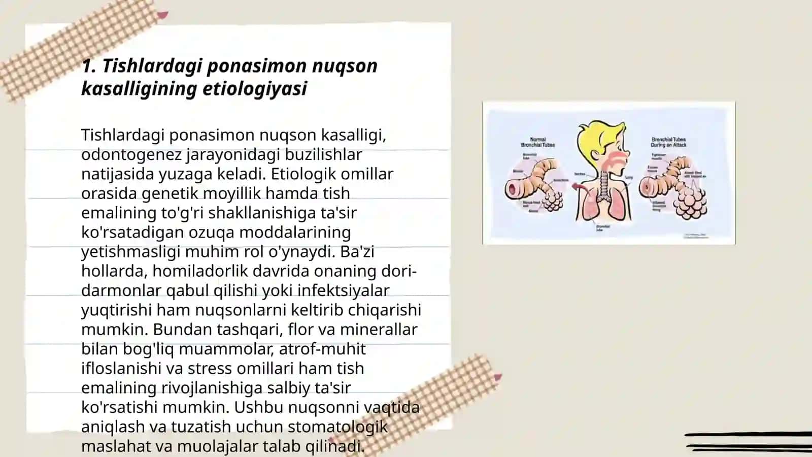 Tishlardagi ponasimon nuqson kasalligini etiologiyasi diagnostikasi profilaktikasi va davolash 3