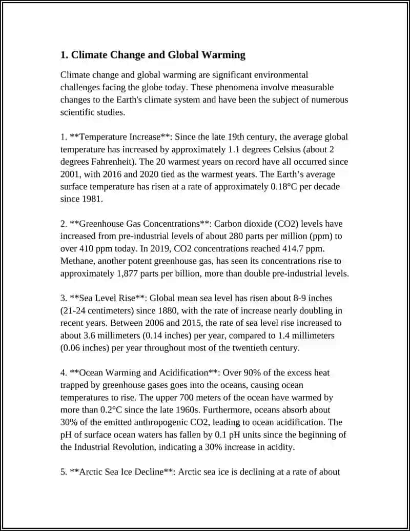 Climate Change and Global Warming 3