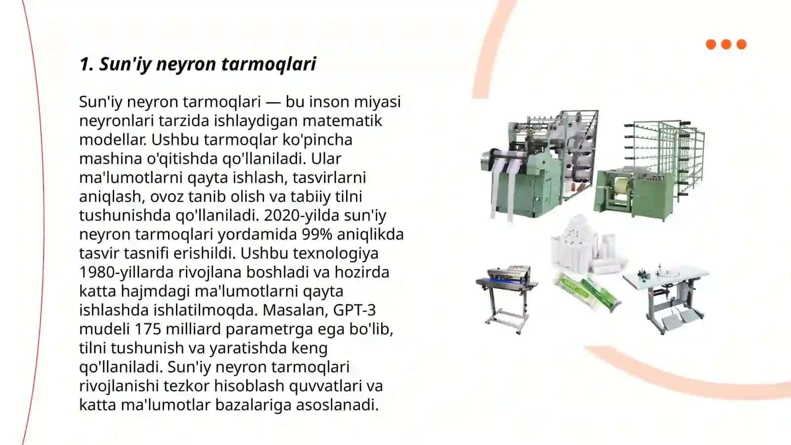 Sun'iy neyron tarmoqlari 3