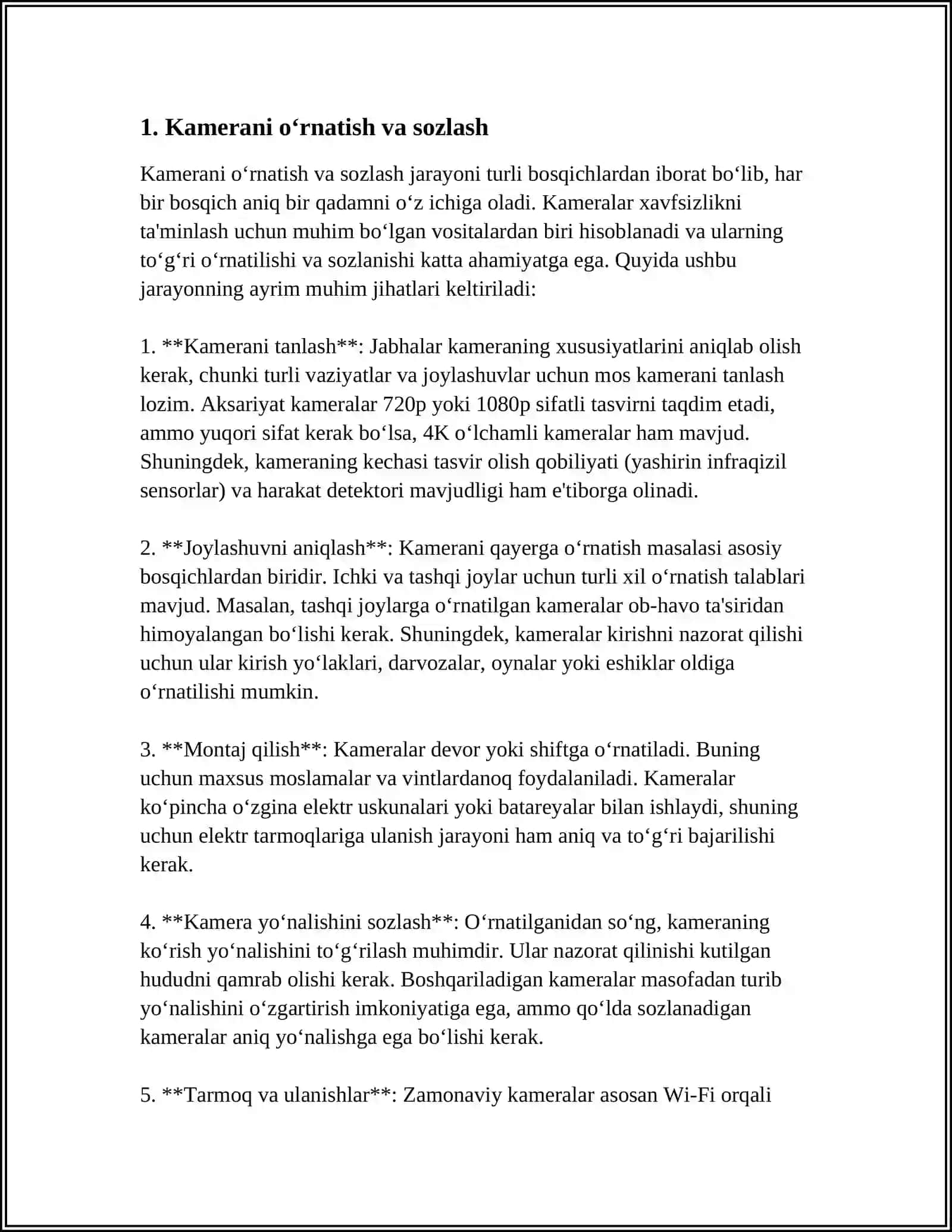3DS MAX DASTURIDA KAMERALAR BILAN ISHLASH 3