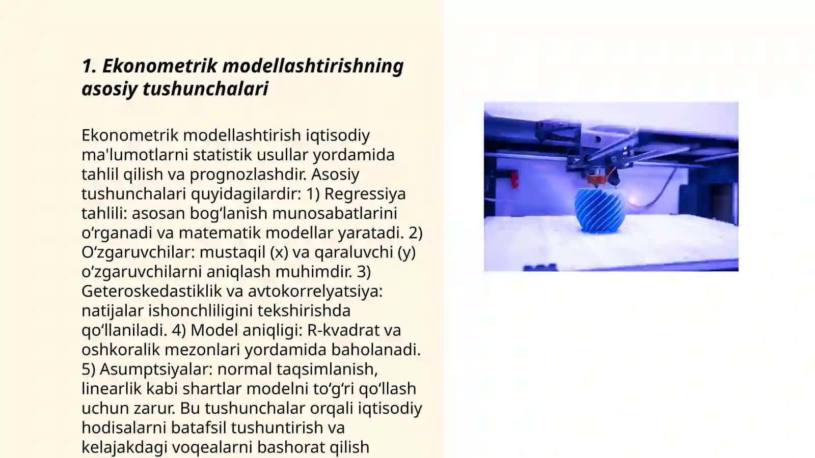 Ekonometrik modellashtirish 3