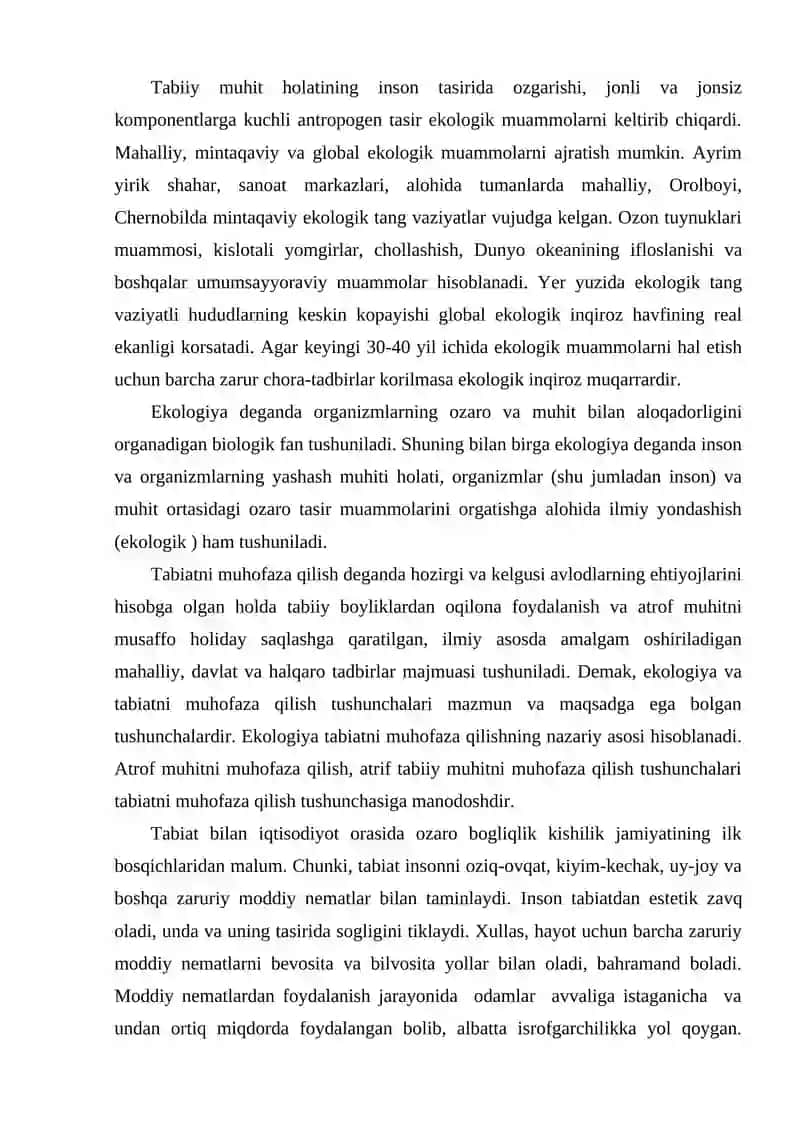 Tabiat va jamiyat munosabatlari evolyutsiyasi 3