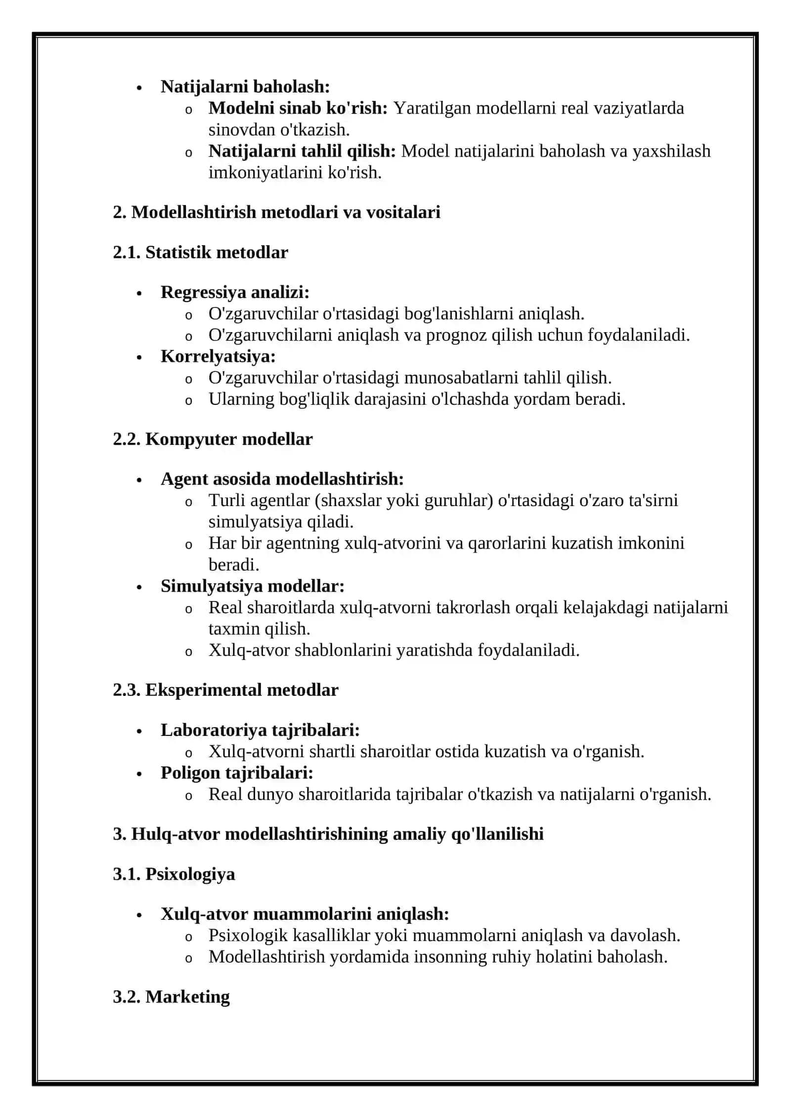 Hulq-atvorni modellashtirish 3