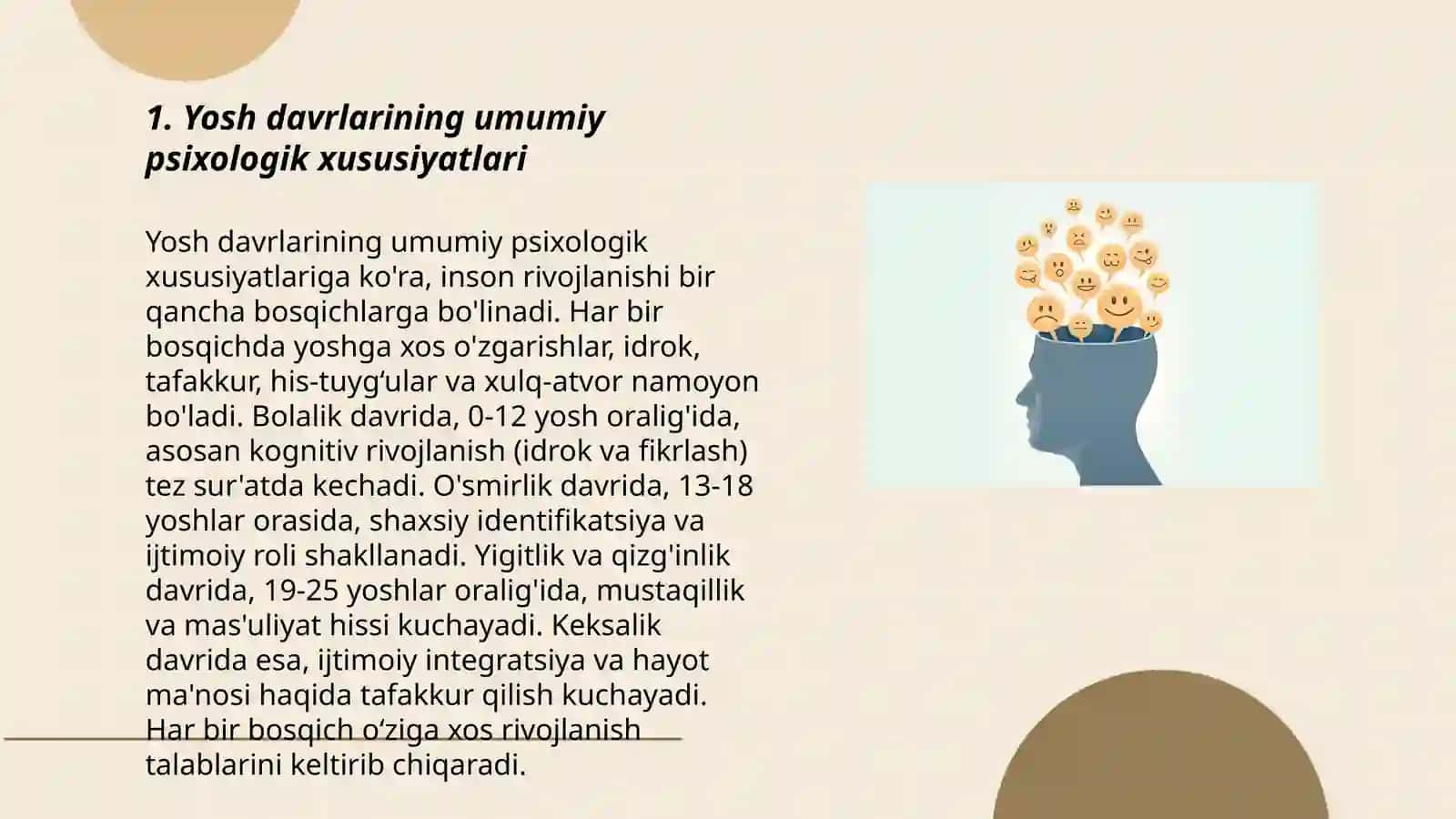 Yosh davrlarining Psixologiyasi 3