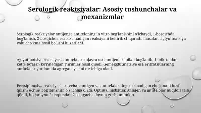 Serologik reaksiyalarning asoslari 3
