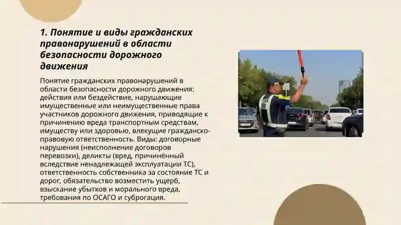 Гражданские правонарушения в области безопасности дорожного движения 3