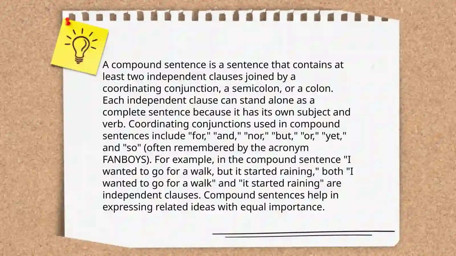Compound sentences in the language being studies 3