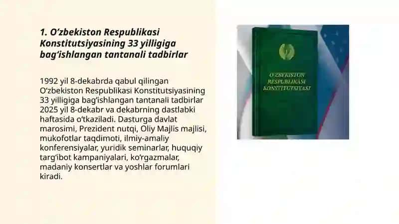 O’zbekiston Respublikasi Konstitutsiyasining 33 yilligi 3