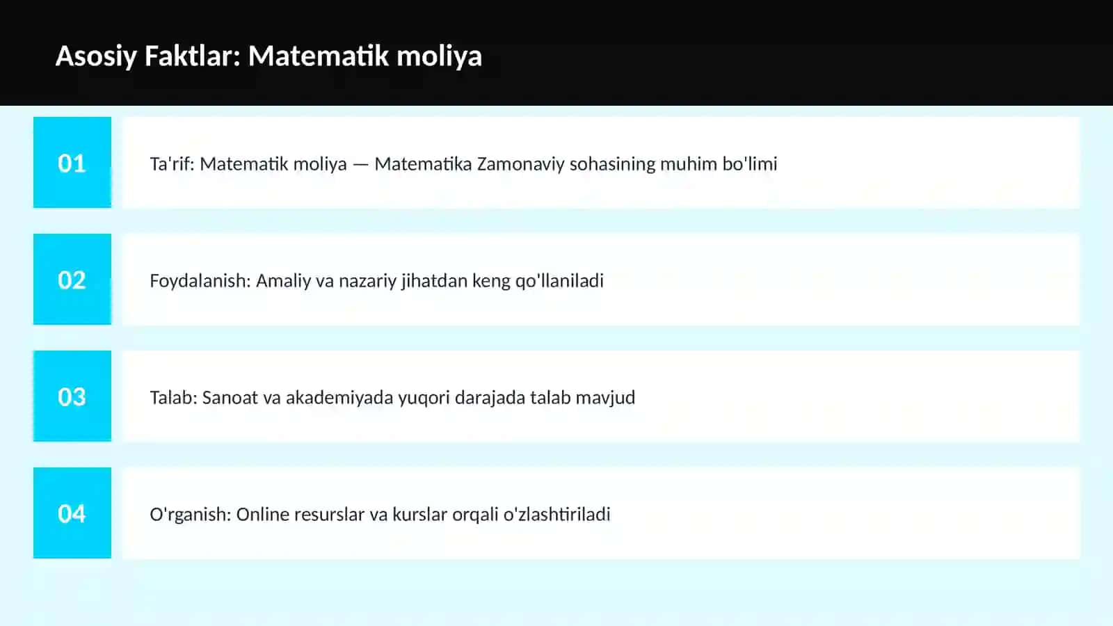Matematik moliya 3