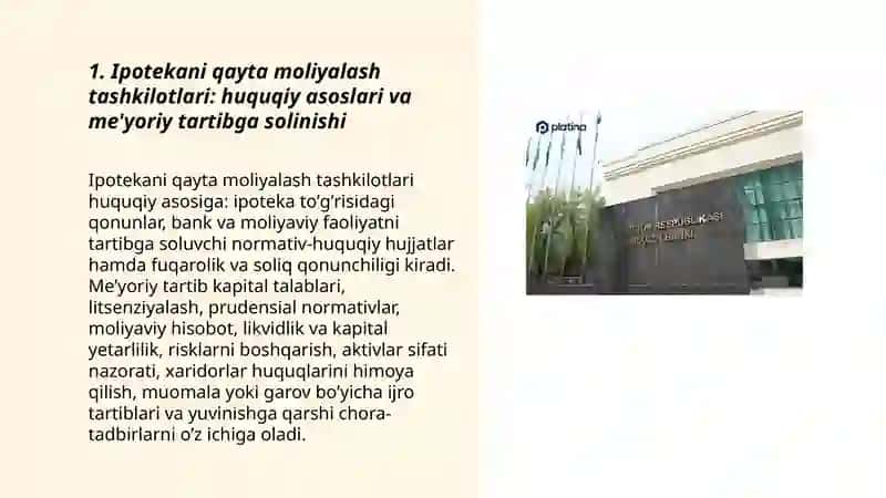 Ipotekani qayta moliyalash tashkilotlari faoliyati 3