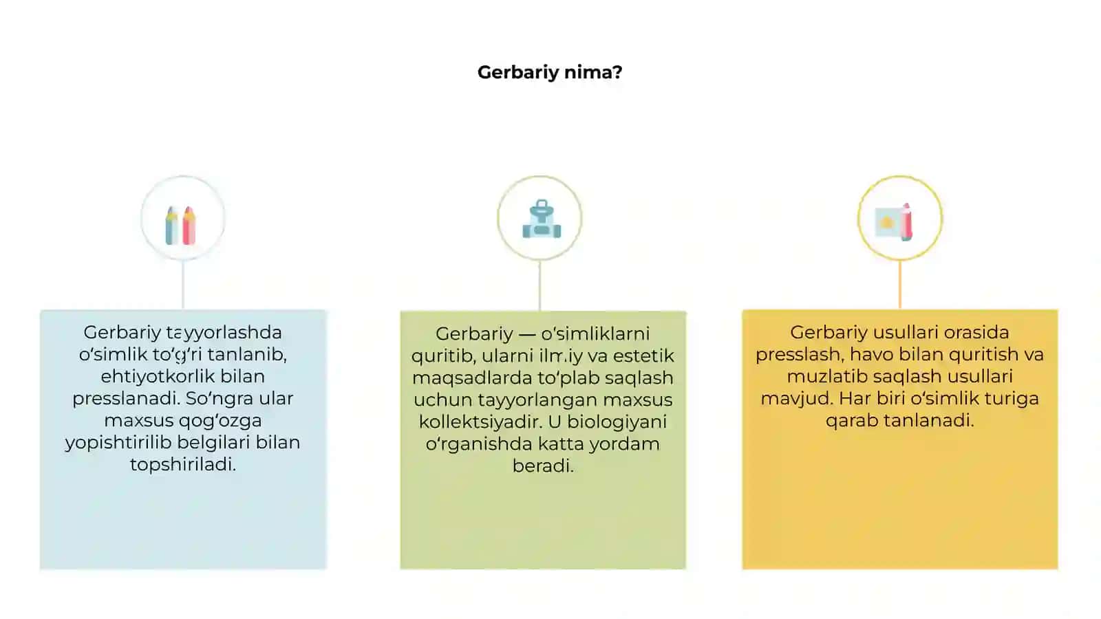 Gerbariy tayyorlash va tayyorlash usullari 3