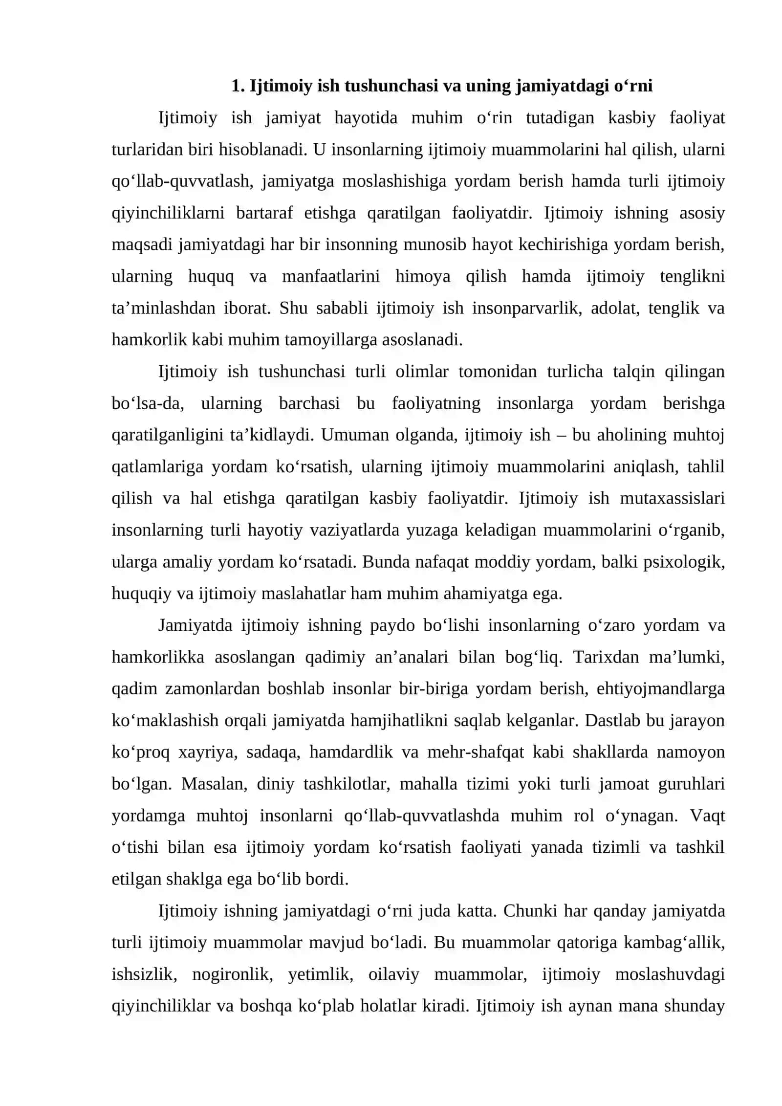 Ijtimoiy ishining kasbiy faoliyat sifatida rivojlanish bosqichlari 3