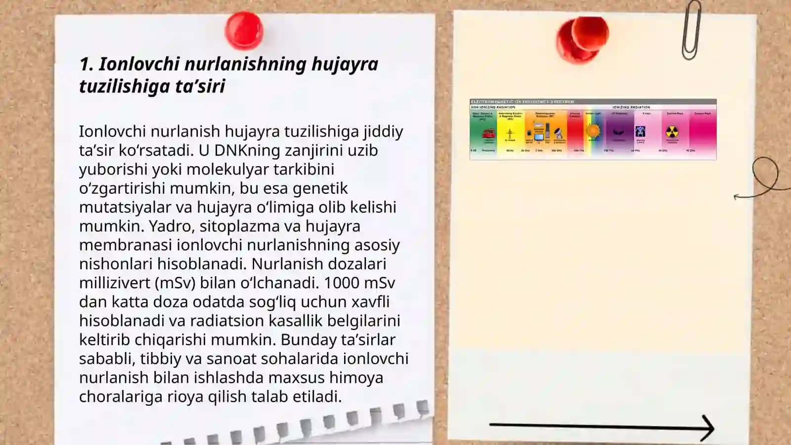 Ionlovchi nurlanishning hujayralarga taʼsiri 3