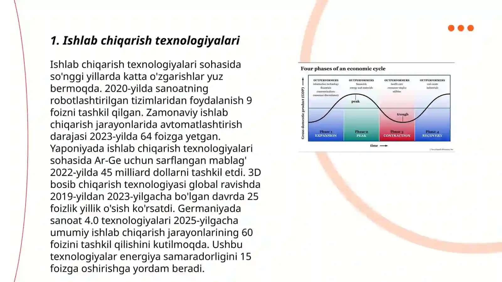 Ishlab chiqarish texnologiyalari 3