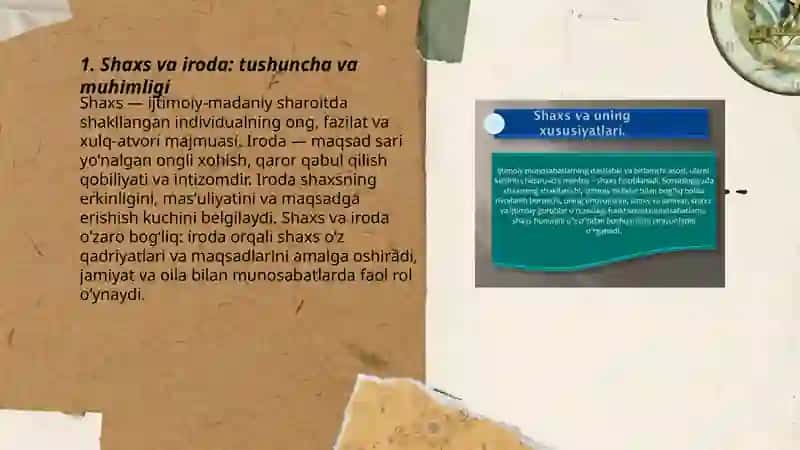 Shaxs va uning irodaviy sohasi 3