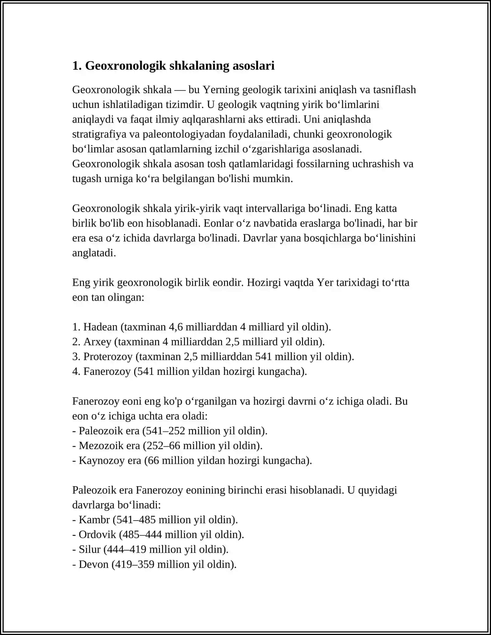 GEOXRONOLOGIK SHKALA 3