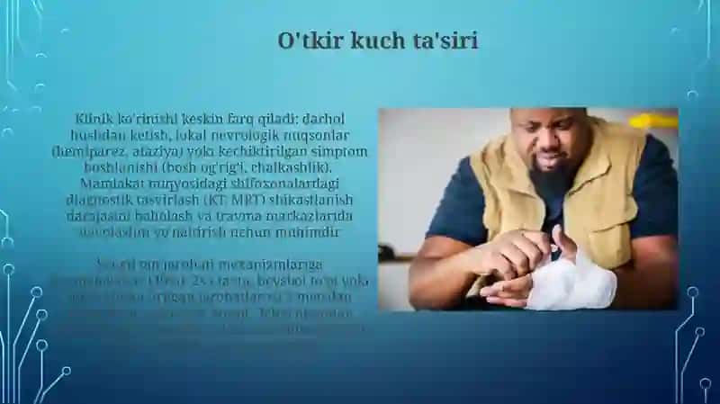 Travmatologik kasalliklar haqida tushuncha 3