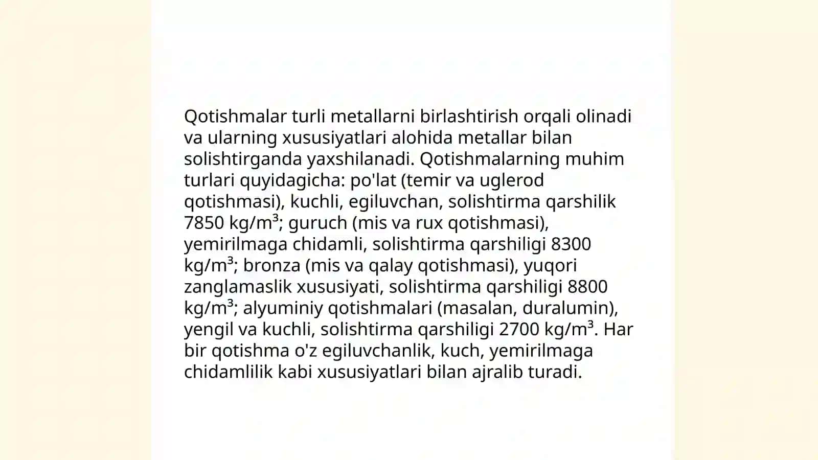 Qotishmalarning solishtirma qarshiligi 3