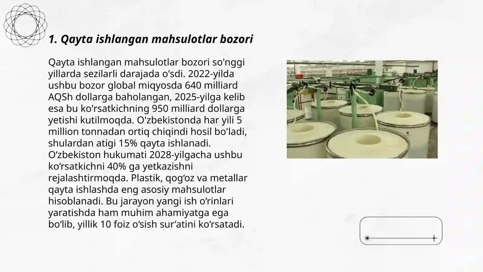 Qayta ishlangan mahsulotlar bozori 3