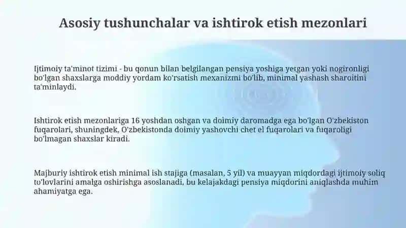 Ijtimoiy ta'minot tizimi 3