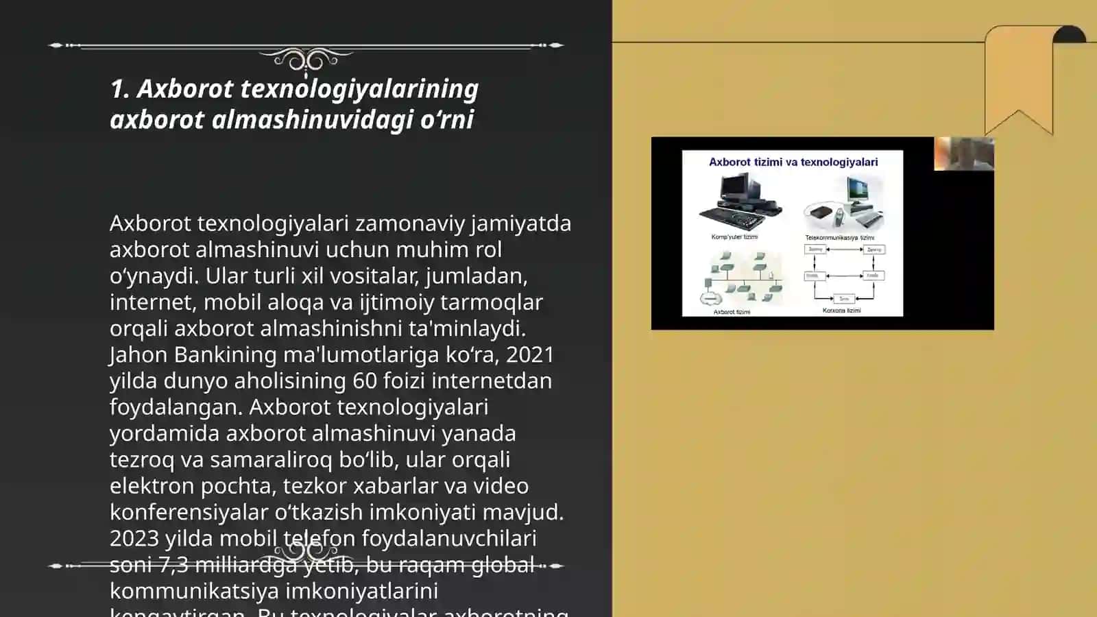 Axborot komunikat-sion texnalogiyalarning roli 3