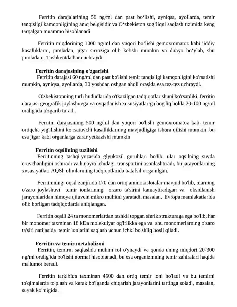 Ferritin Oqsili 3