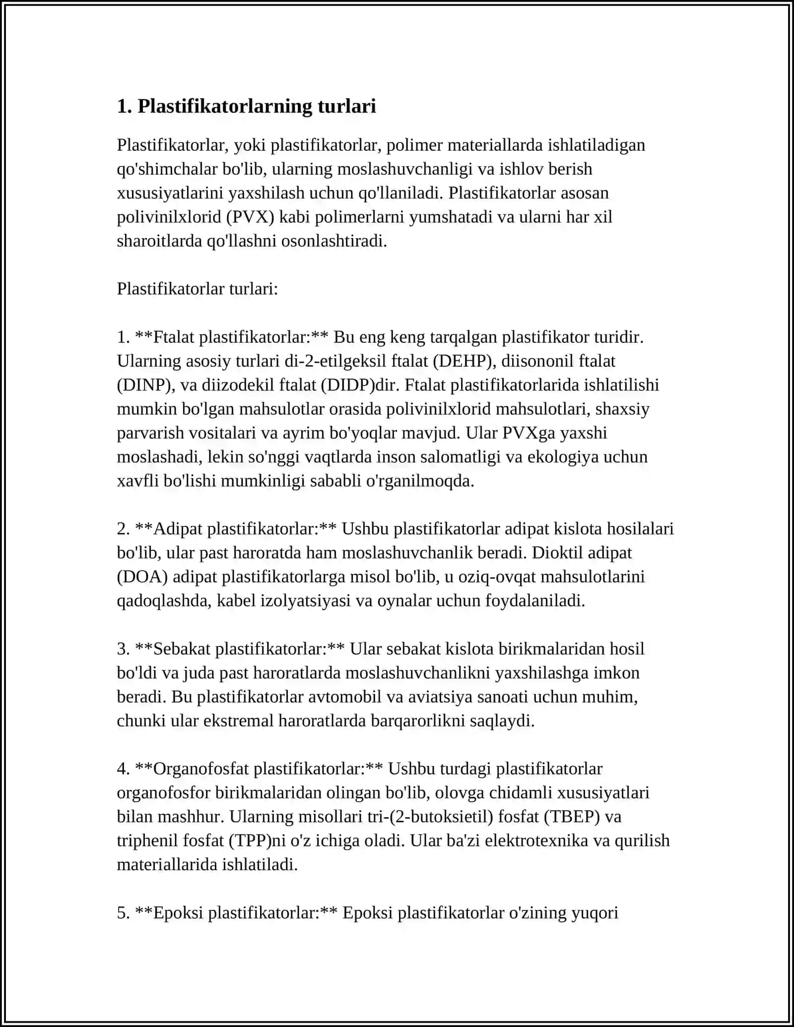 Plastifikatorlar 3