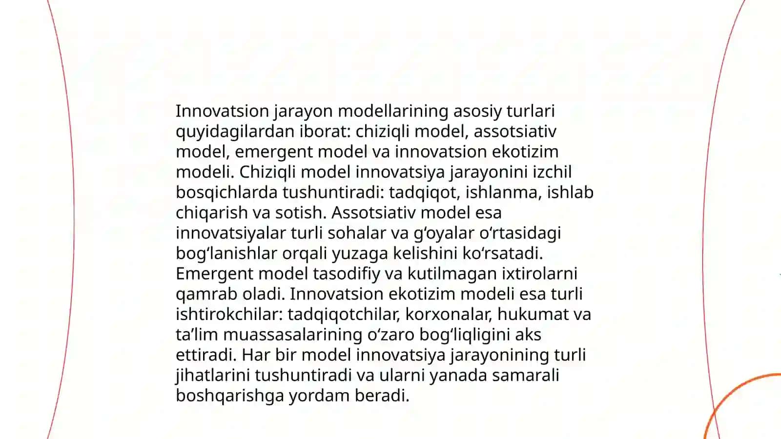 Innovatsion jarayonlarning modellari 3