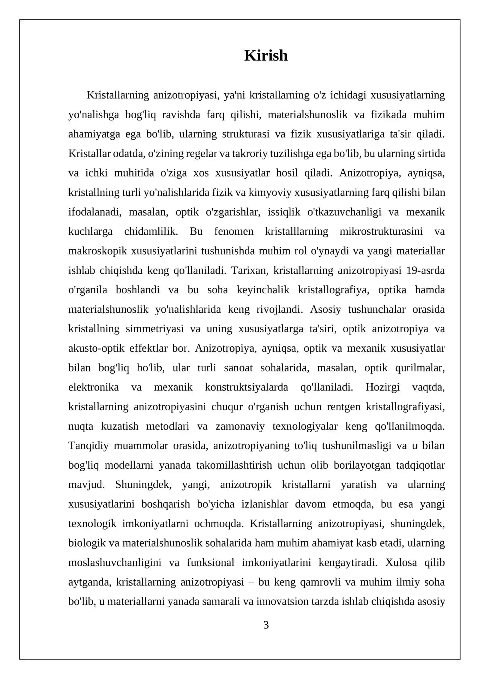 KRISTALLARNING ANIZOTROPLIGI 3