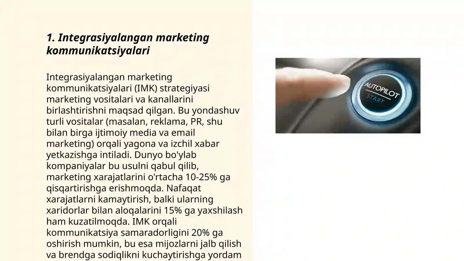 Integrasiyalangan marketing kommunikatsiyalari 3