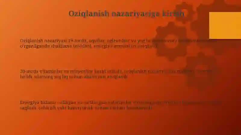 Oziqlanish nazariyasi 3